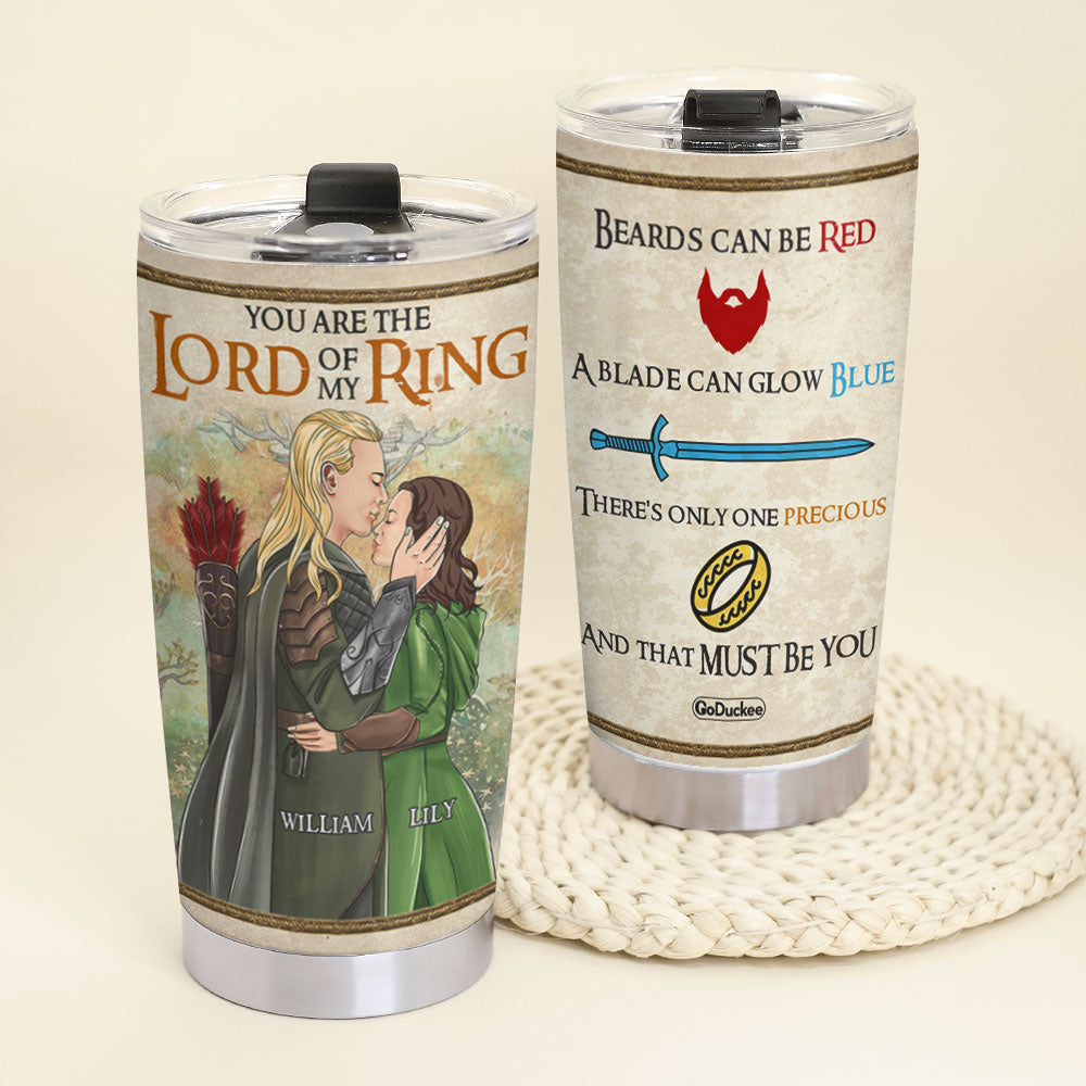 Personalized LOTR Couple Tumbler - You Are The Lord Of My Ring - Tumbler Cup - GoDuckee