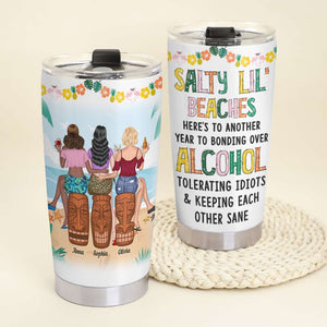 Salty Lil' Beaches, Personalized Tumbler, Gift For Summer Friends - Tumbler Cup - GoDuckee
