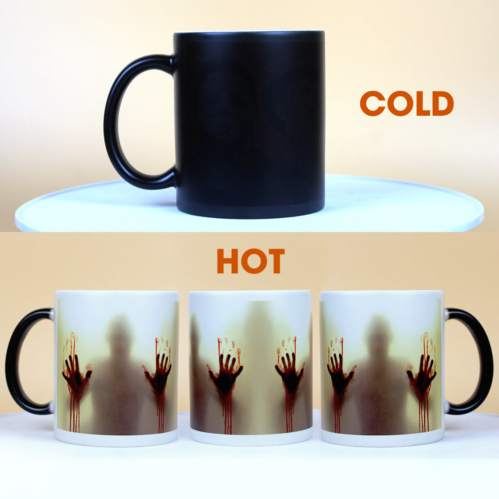 Horror Movie Behind The Door, Magic Mug, Gifts for Horror Fans - Magic Mug - GoDuckee