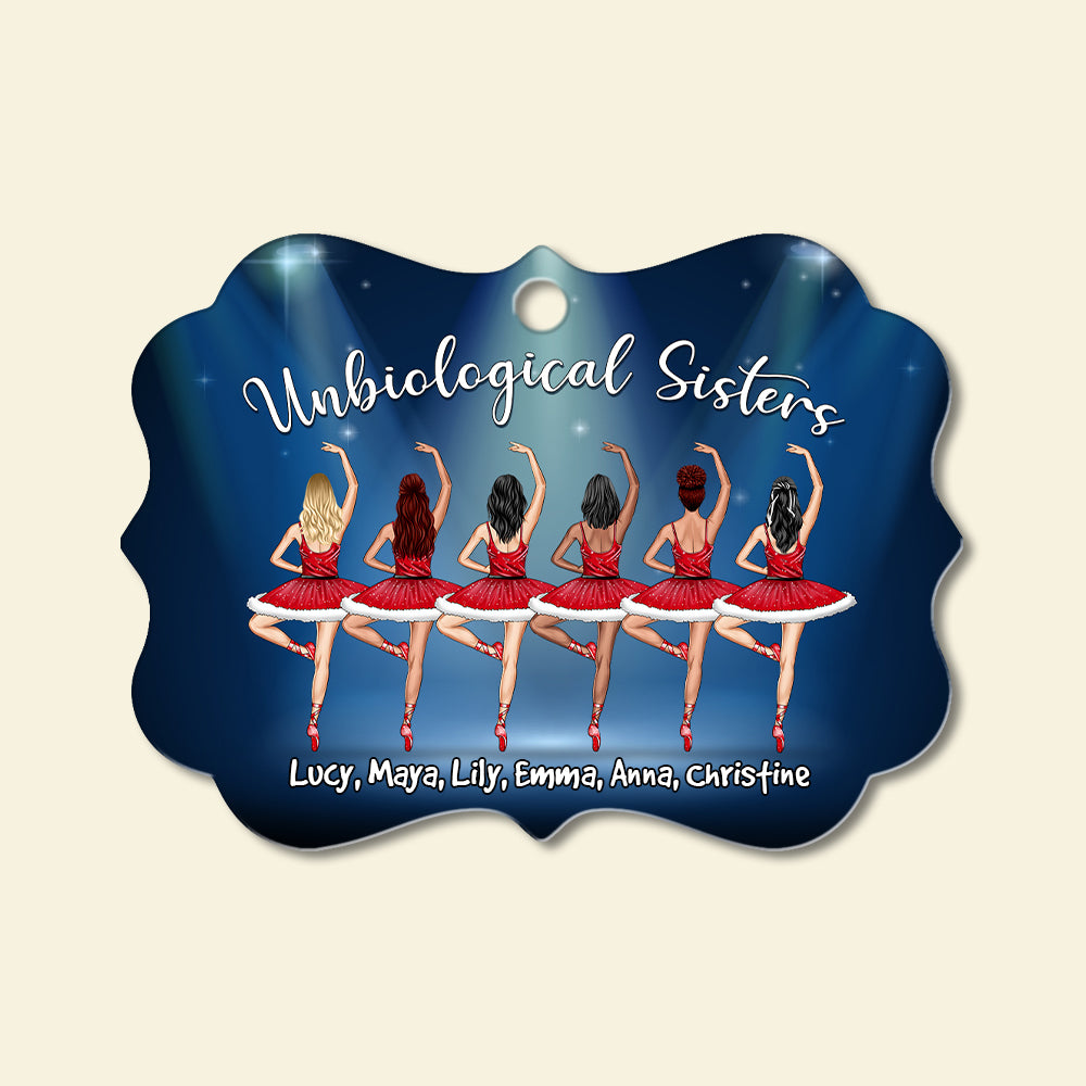 Ballet Friends Unbiological Sisters - Personalized Ornament - Ornament - GoDuckee