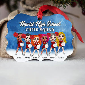 Cheerleading Cheer Squad Personalized Aluminium Benelux Ornament - Ornament - GoDuckee