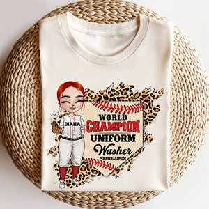 Baseball World Champion Uniform Washer Personalized Shirt Gift For Her Mother's Day - Shirts - GoDuckee
