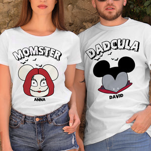 Personalized Horror Halloween Shirts, Momster - Dadcula - Shirts - GoDuckee