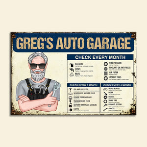 Auto Mechanic - Personalized Metal Sign - Metal Wall Art - GoDuckee