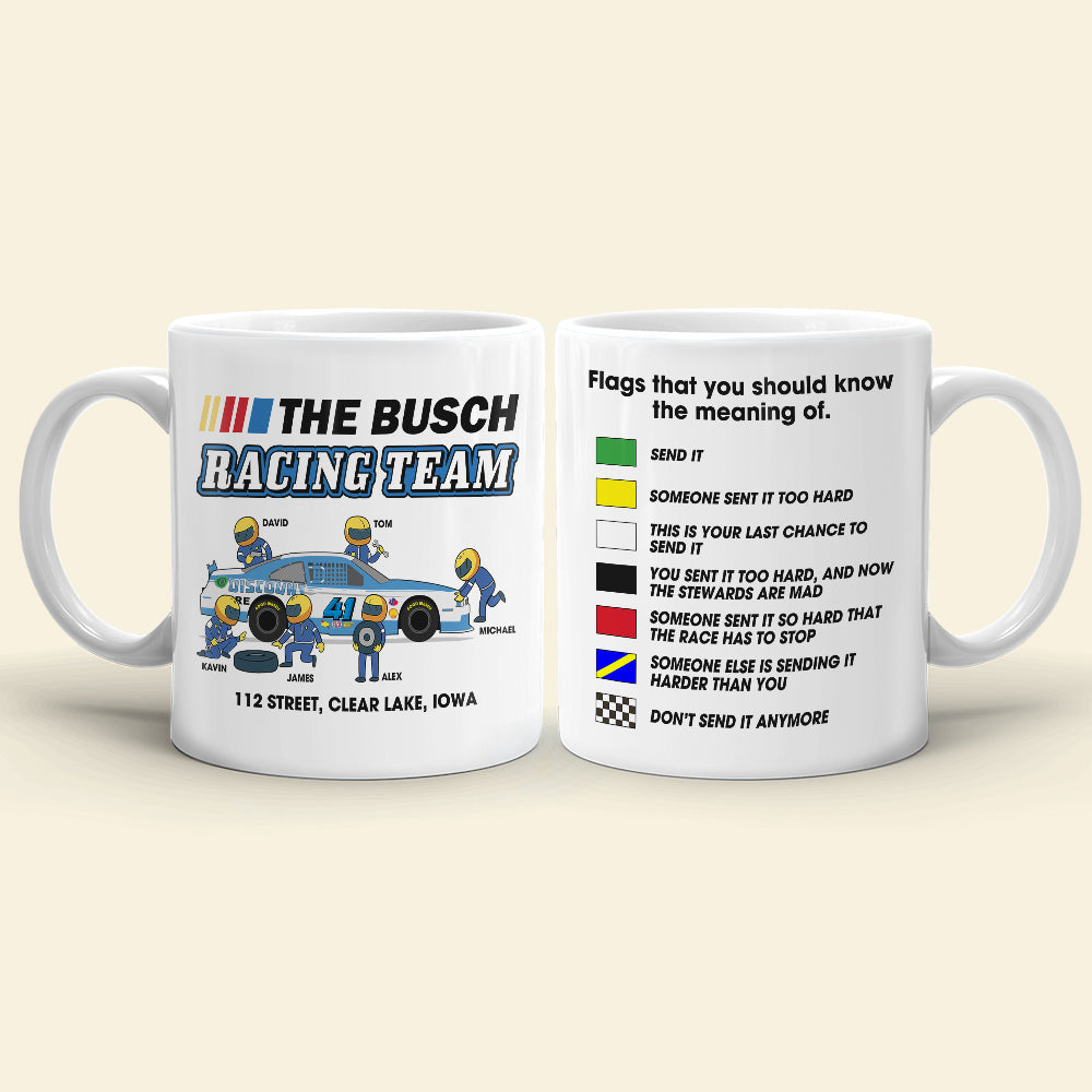Flags That You Should Know The Meaning Of Personalized Racing Mug - Coffee Mug - GoDuckee