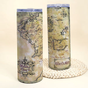 J.R.R. Tolkien LOTR Middle Earth 1 Personalized Tumbler - Tumbler Cup - GoDuckee