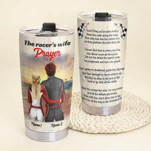 Personalized Racing Coupler Tumbler - The Racer's Wife Prayer - Tumbler Cup - GoDuckee
