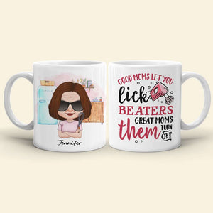 Good Moms Let You Lick Beaters, Personalized Mug, Gift For Mother's Day - Coffee Mug - GoDuckee