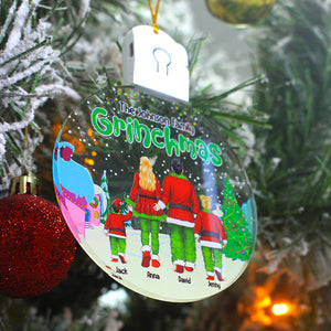 Personalized Grinchmas Family Ornament, Christmas Tree Decor - Ornament - GoDuckee