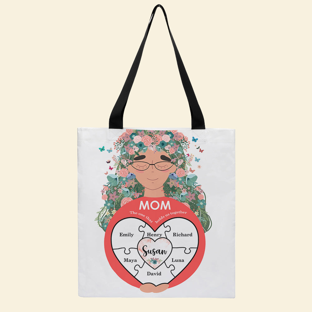 Personalized Mother's Day Tote Bag - The One That Holds Us Together - Tote Bag - GoDuckee