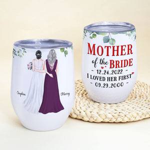Mother Of The Bride Personalized Tumbler Cup- Gift For Mother's Day - Wine Tumbler - GoDuckee