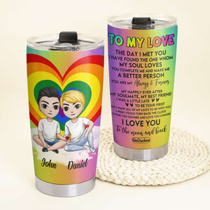 To My Love - Personalized Tumbler Cup - Gift For Couple - Tumbler Cup - GoDuckee