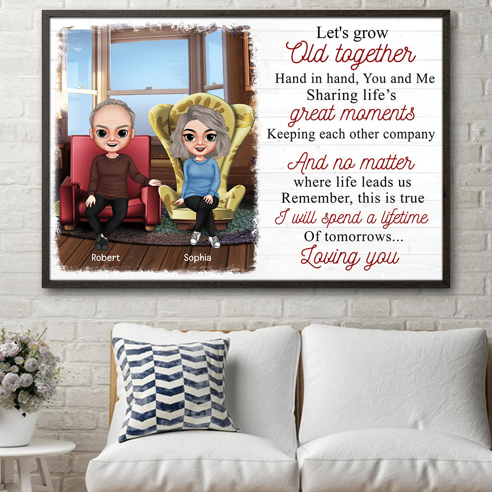 Hand In Hand You And Me, Anniversary Couple Forever Canvas Poster Print - Poster & Canvas - GoDuckee