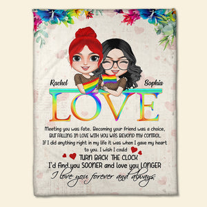 Love I Love You Forever And Always - Personalized Blanket - Blanket - GoDuckee