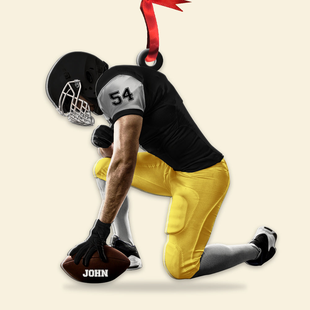 Personalized Football Acrylic Ornament, Gift For Football Fans - Ornament - GoDuckee