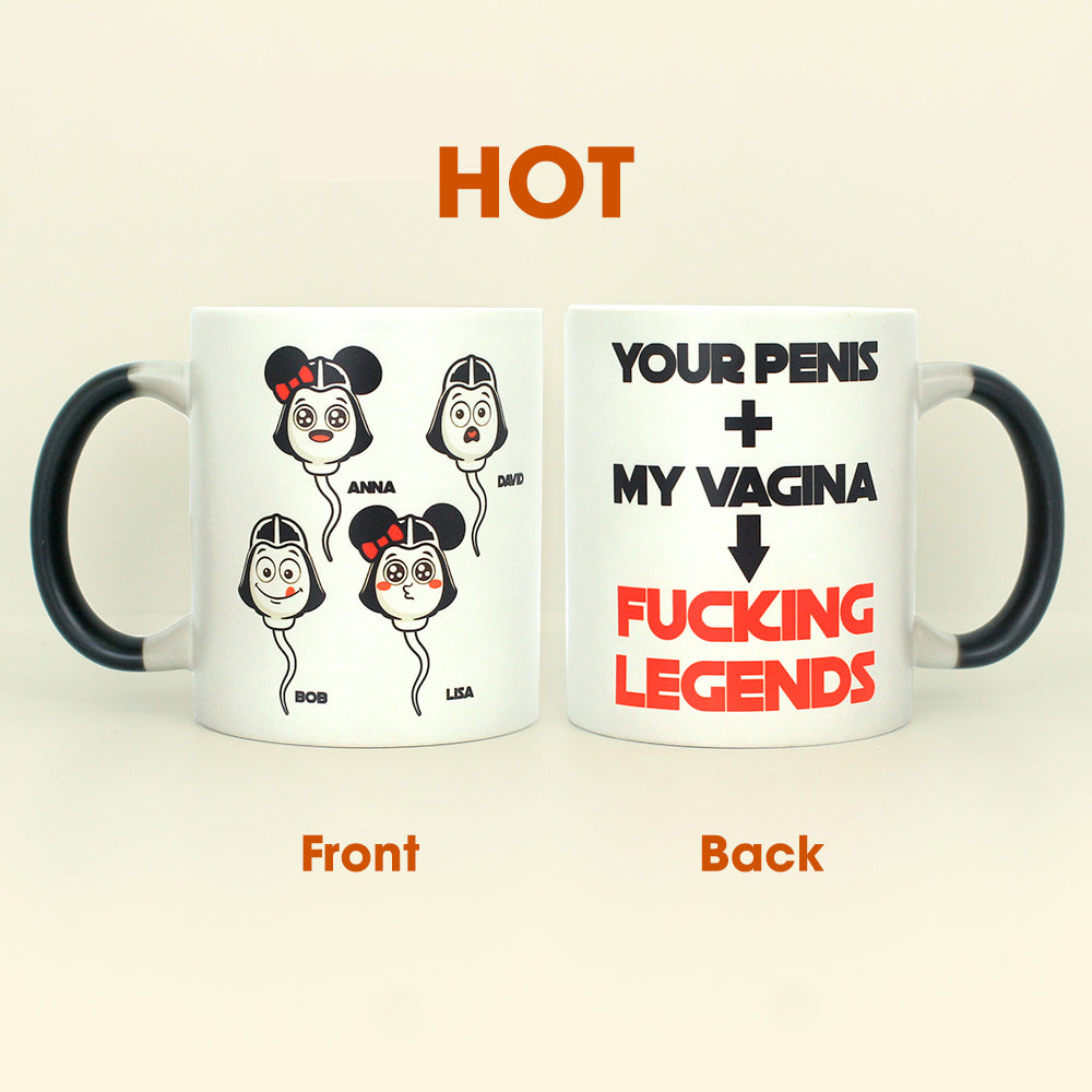 Sperms Kid, Gift For Couple, Personalized Magic Mug - Magic Mug - GoDuckee