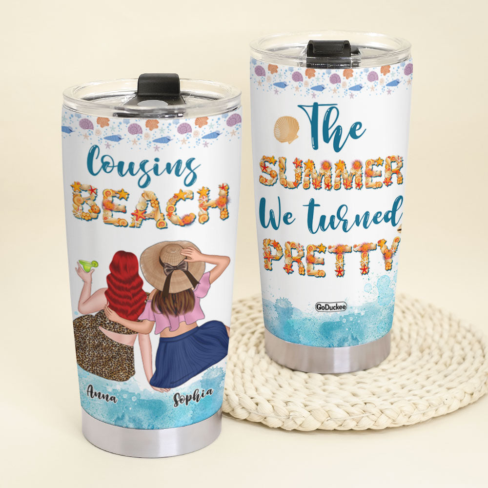 The Summer We Turned Pretty Personalized Friends Beach Tumbler Cup, Gift For Friends - Tumbler Cup - GoDuckee