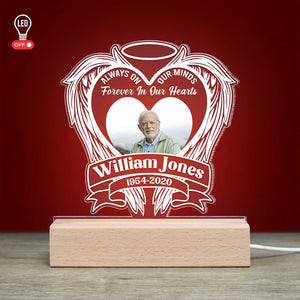 In Loving Memory Of Personalized 3d Led Light - Led Night Light - GoDuckee
