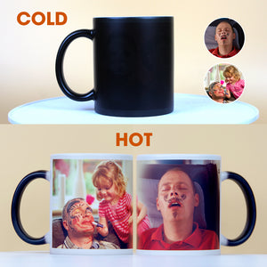 Father & Daughter - Custom Photo Magic Mug - Magic Mug - GoDuckee