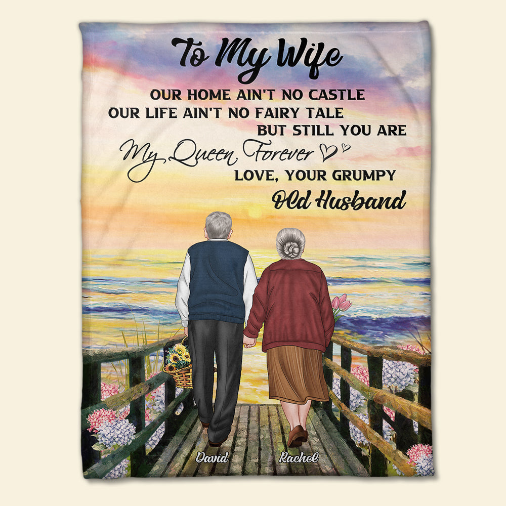 You Are My Queen Forever - Personalized Blanket - Gift For Couple - Blanket - GoDuckee