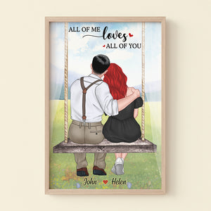 All Of Me Loves All Of You, Personalized Couple Poster, Gift For Couples - Poster & Canvas - GoDuckee