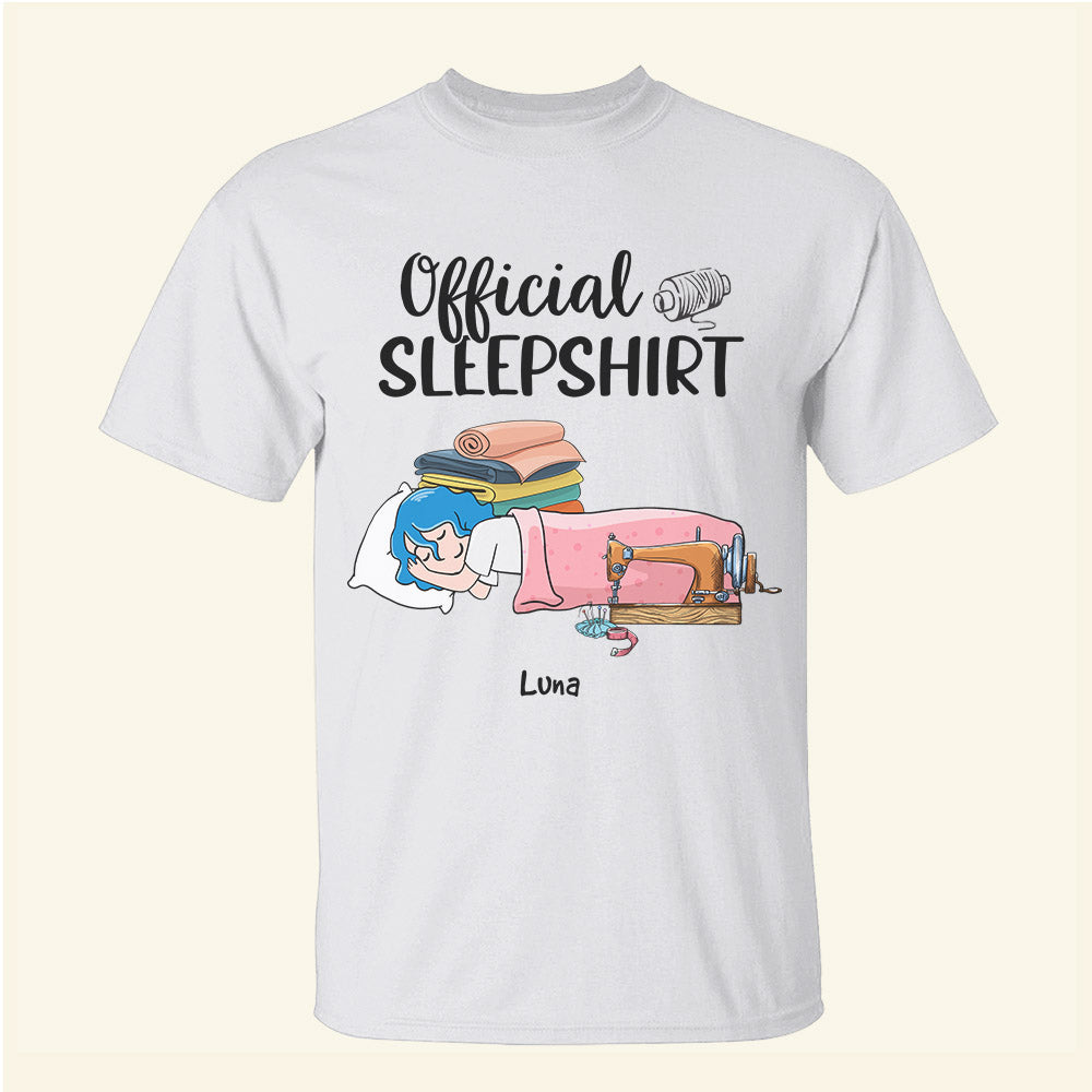 Sewing Girl Official Sleepshirt - Personalized Shirts - Shirts - GoDuckee