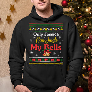 Can Jingle My Bells Personalized Naughty Couple Shirt, Christmas Gift - Shirts - GoDuckee