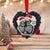 Skeleton Couple - Personalized Ornament, Black Rose Heart Shape, Christmas Tree Decor - Ornament - GoDuckee