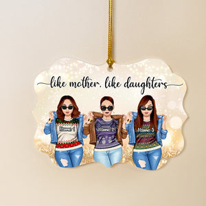 Like Mother Like Daughter Personalized Acrylic Ornament,Christmas Gift - Ornament - GoDuckee