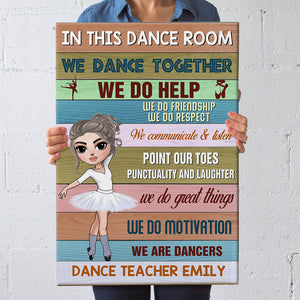 Personalized Dance Teacher Canvas - In This Dance Room We Dance Ballet Together - Poster & Canvas - GoDuckee