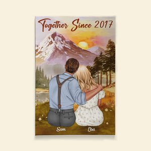 Together Since Personalized Canvas Print - Poster & Canvas - GoDuckee