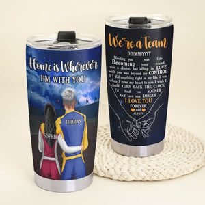 Personalized Racing Couple Tumbler We Are A Team - Tumbler Cup - GoDuckee
