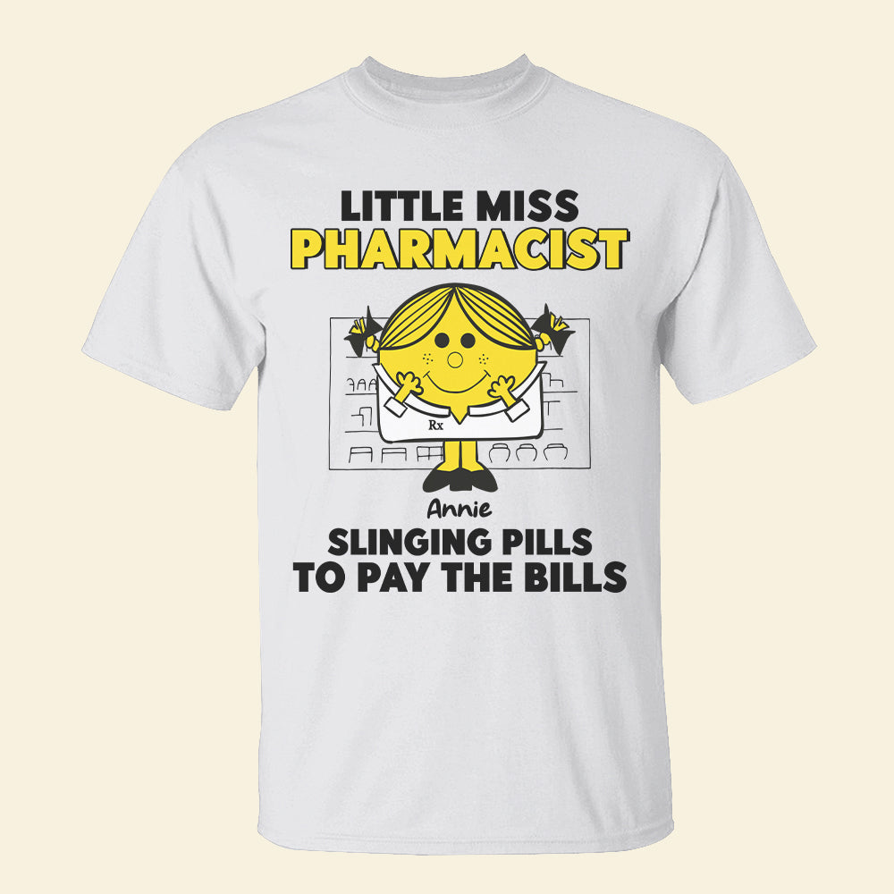 Slinging Pills To Pay The Bills, Personalized Pharmacist Shirt - Shirts - GoDuckee