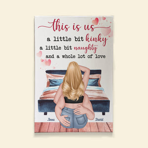 This Is Us A Little Bit Kindly Personalized Canvas Print- Couple Gift - Poster & Canvas - GoDuckee