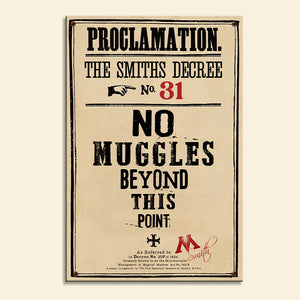 Proclamation The Smiths Decree - Personalized Metal Sign - Metal Wall Art - GoDuckee