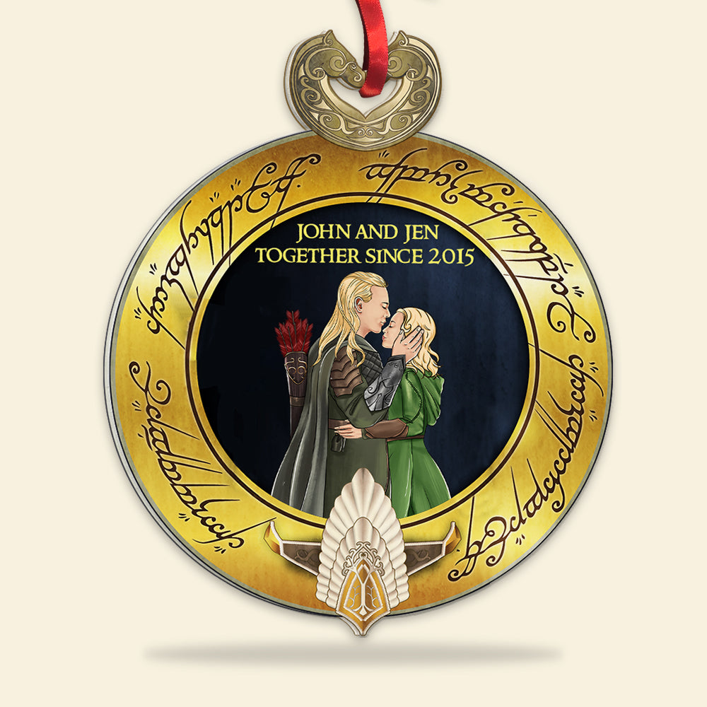 Fantastic Couple Personalized Acrylic Custom Shape Ornament - Ornament - GoDuckee