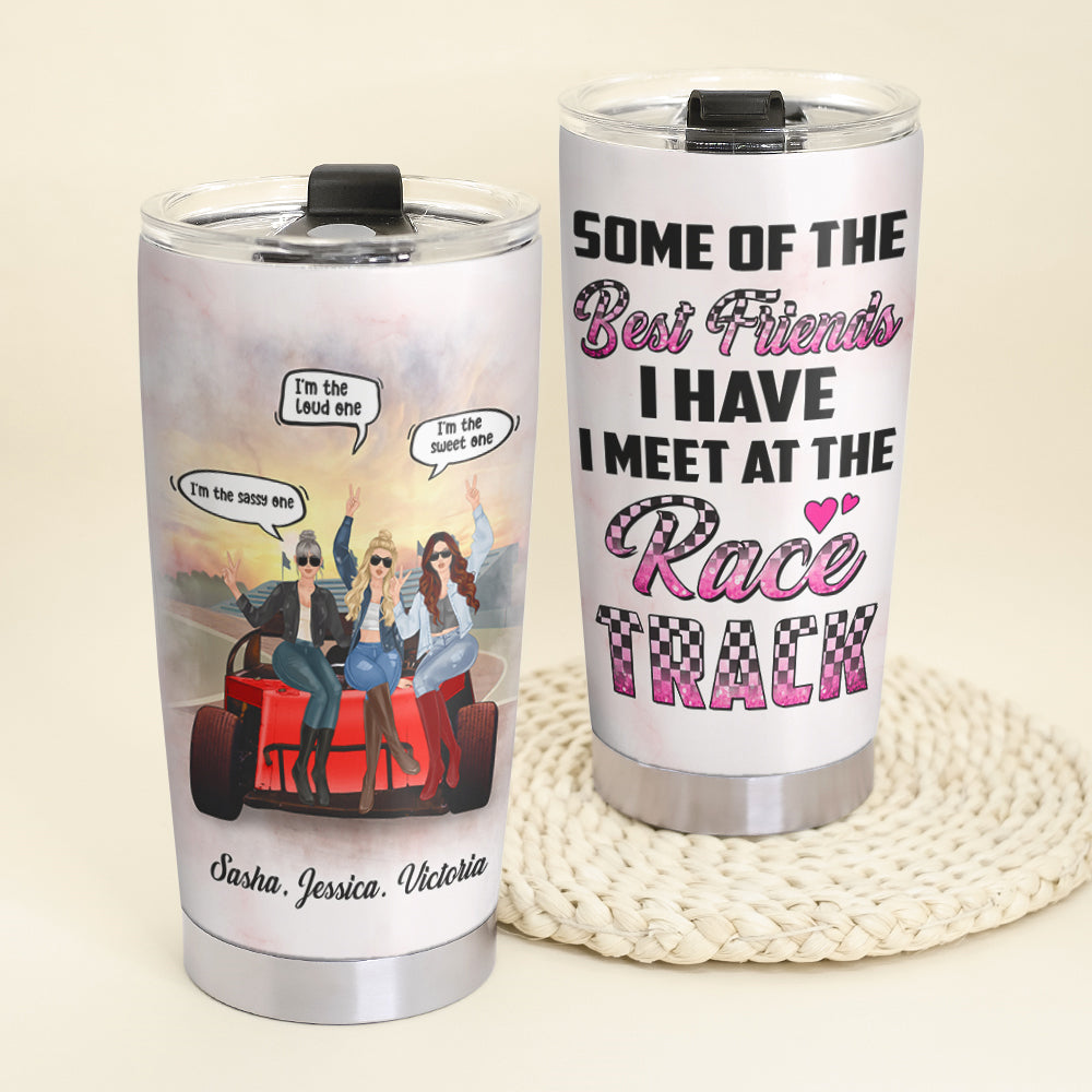 Personalized Dirt Track Racing Tumbler - For Sister, Besties Friend Some Of The Best Friends - Tumbler Cup - GoDuckee