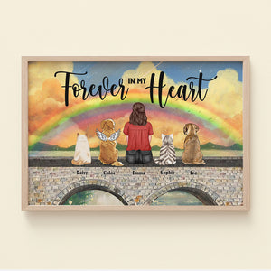 Forever In My Heart Personalized Heaven Canvas Printed, Gift For Pet Lover - Poster & Canvas - GoDuckee