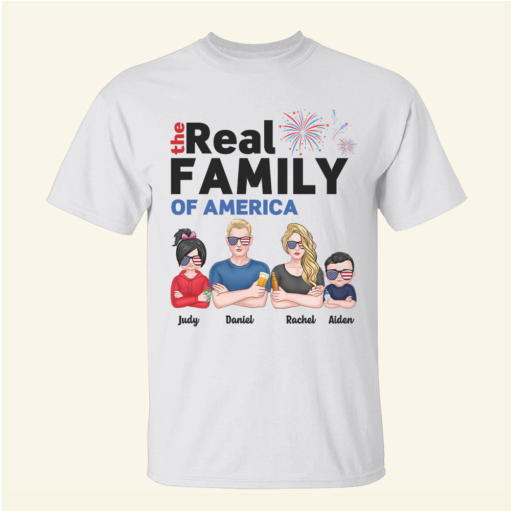 The Real Family Of America - Personalized Shirts - Shirts - GoDuckee