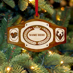 Boxing Belt Personalized Ornament Gift For Boxing Lovers - Ornament - GoDuckee