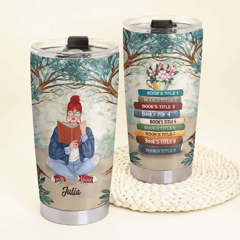 Book Title - Personalized Tumbler Cup - Gift For Book Lover - Tumbler Cup - GoDuckee