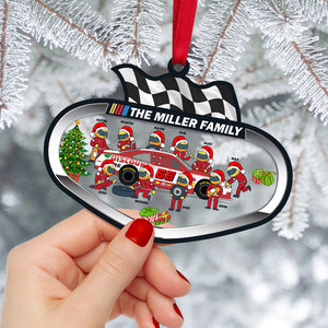 Racing Team Personalized 2 Layered Mix Ornament, Christmas Gift - Ornament - GoDuckee
