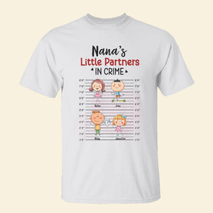 Little Partner In Crime, Gift For Grandma, Personalized Shirt, Grandkids Shirt, Mother's Day Gift - Shirts - GoDuckee