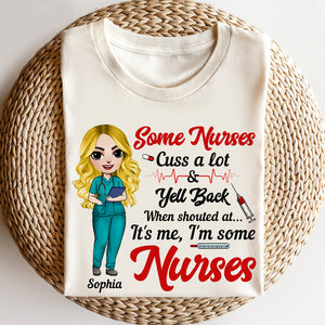 Some Nurses Cuss A Lot Personalized Nurse Shirts - Shirts - GoDuckee