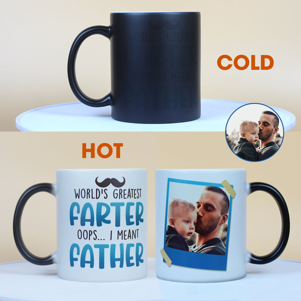 World's Greatest Farter, Personalized Magic Mug, Funny Father's Day Gift For Dad - Magic Mug - GoDuckee