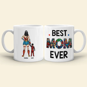 Best Mom Ever - Personalized Mug - Mother's Day Gift For Super Mom - Coffee Mug - GoDuckee