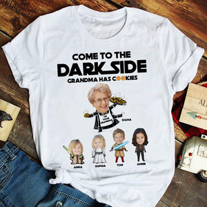 Come To The Darkside Grandma Has Cookies Personalized Grandma Shirts, Gift For Grandma - Shirts - GoDuckee
