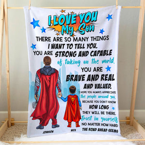 Trust In Yourself No Matter How Hard The Roads Ahead Seems Personalized Blanket, Gift For Your Child - Blanket - GoDuckee