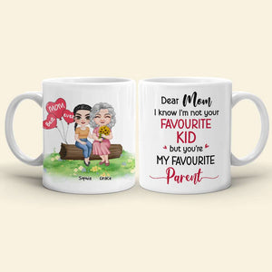 Dear Mom, I Know I'm Not Your Favourite Kid, Gift For Mom, Personalized White Mug, Mother's Day Gift - Coffee Mug - GoDuckee