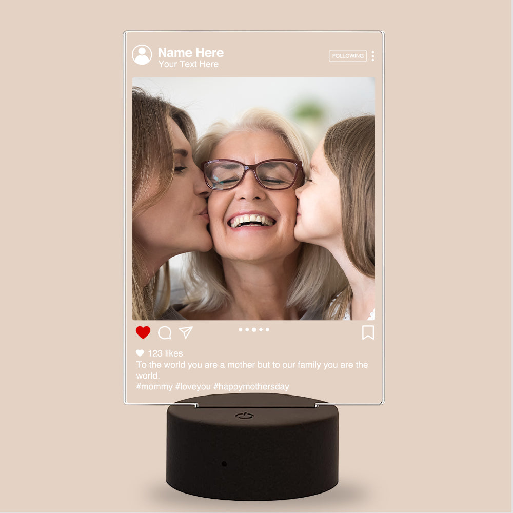 You Are The World - Personalized Led Night Light - Gift For Mom/Dad - Led Night Light - GoDuckee